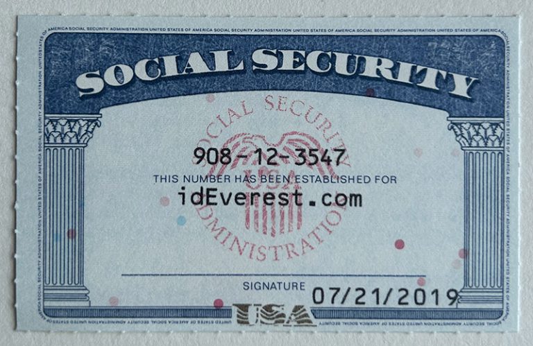 Instant access to fake Social Security card numbers